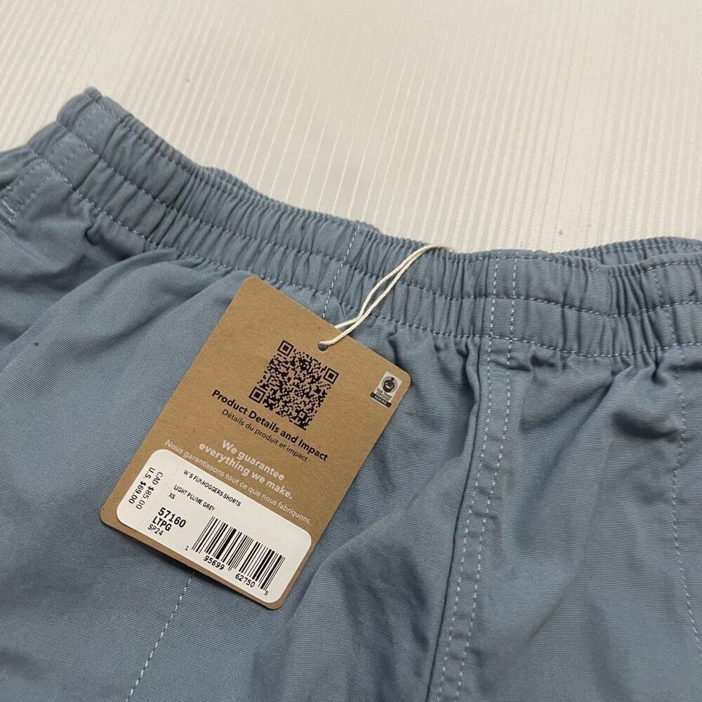 NWT Patagonia Women’s Funhoggers Shorts 4” Light Plume Grey Shorts Size XS New - Picture 7 of 9